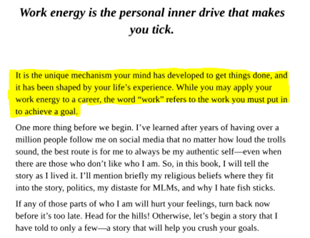 First page - Work Energy by Jim Harmer