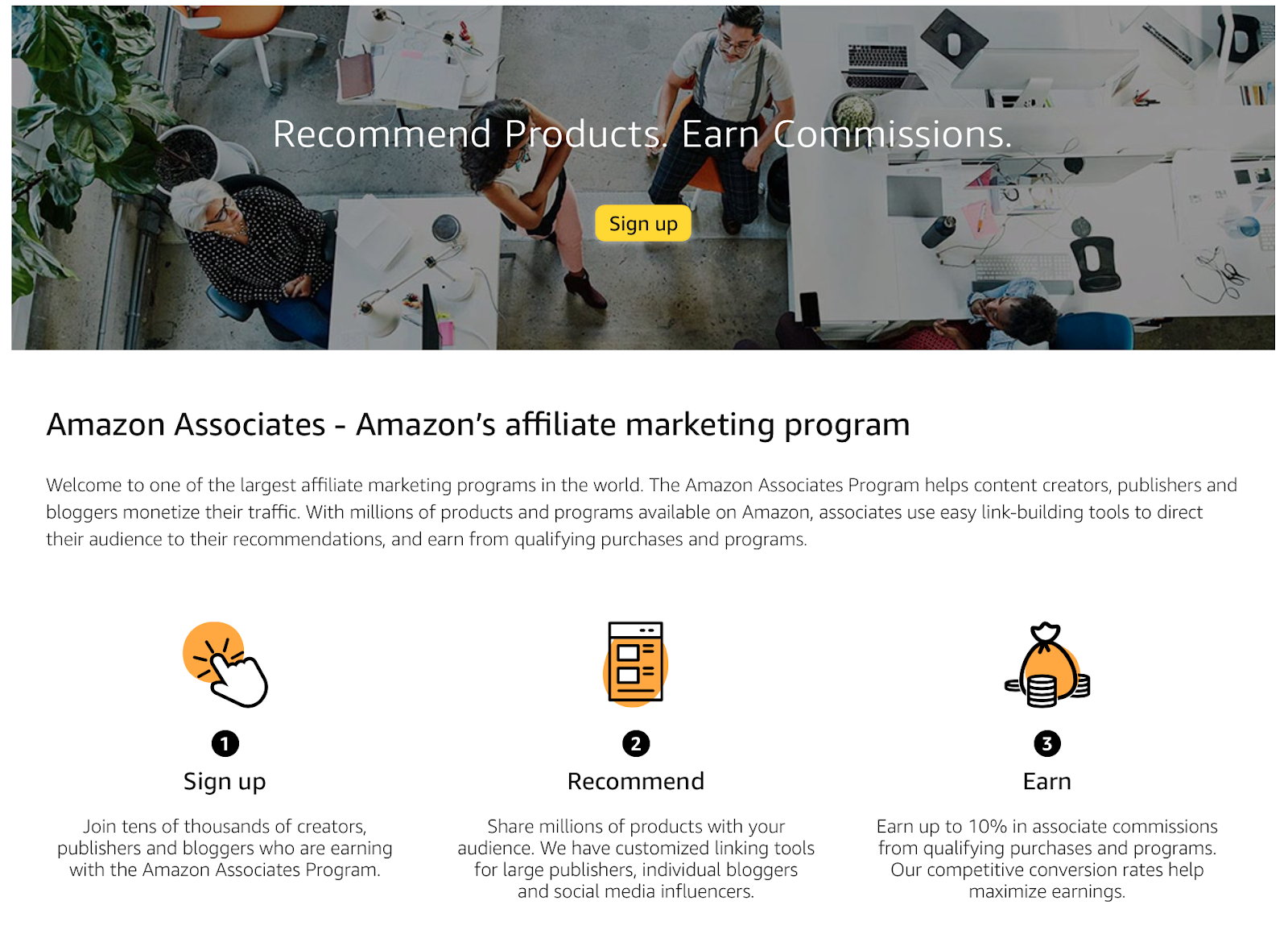 How to sign up amazon affiliate without website