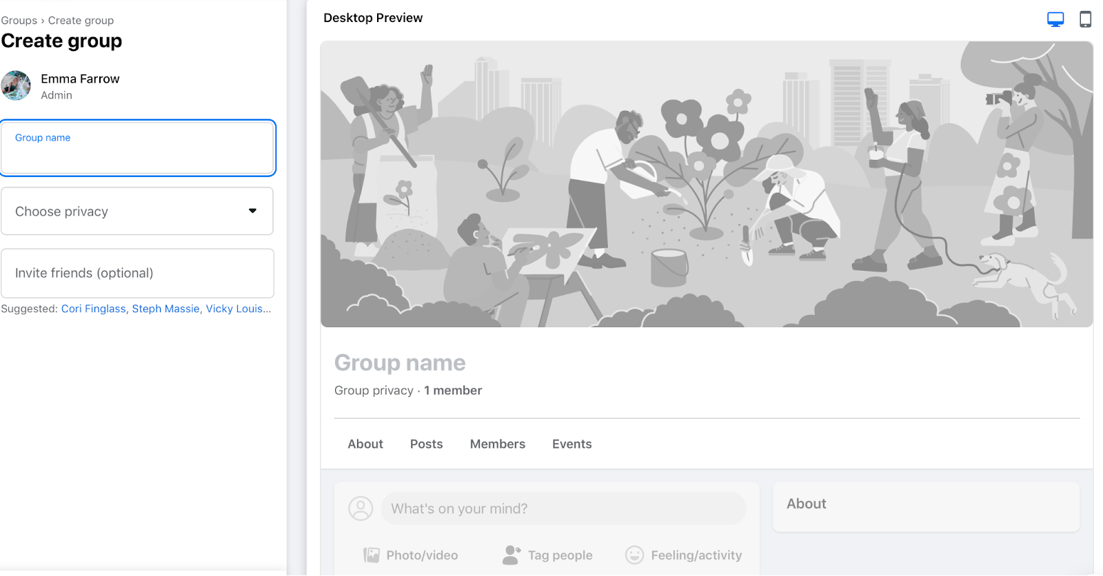 Create A Facebook Group for Links And Conversation1
