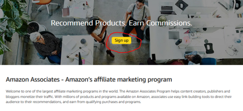 Sign Into Your Amazon Associate Account
